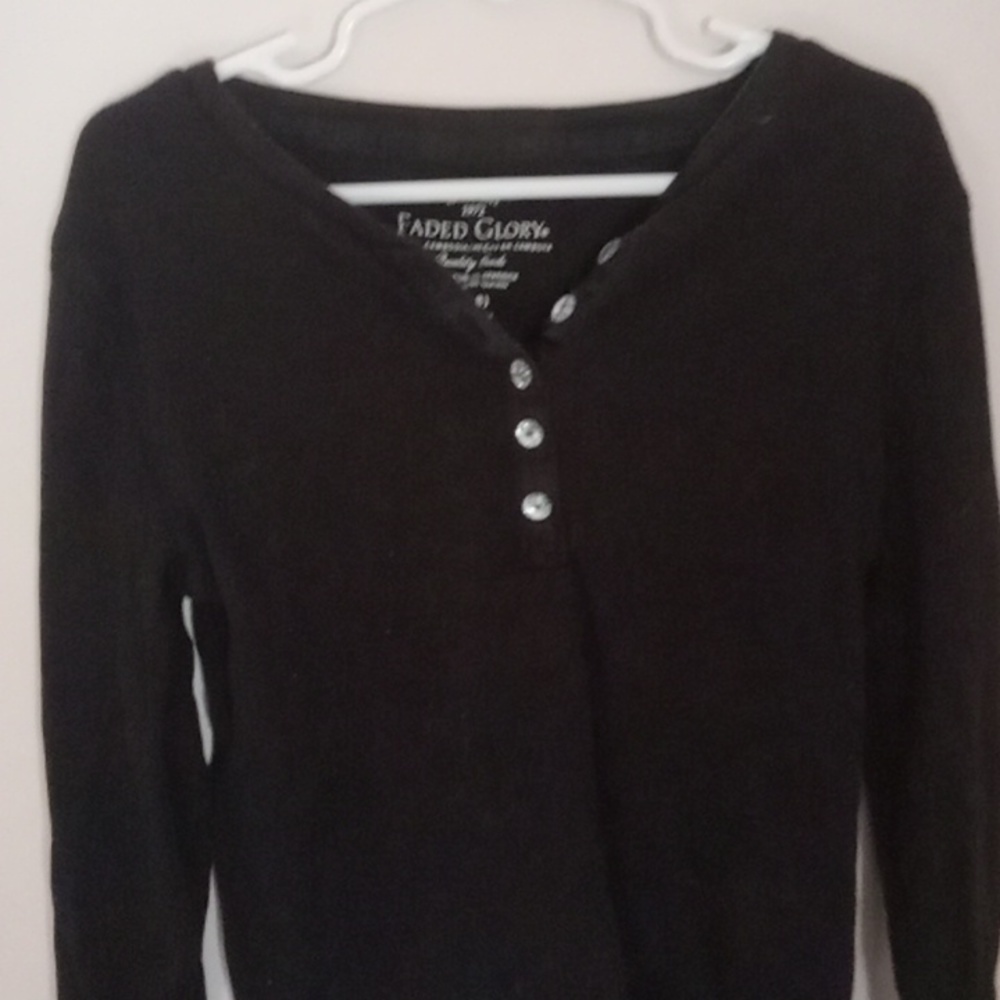 Black girls long sleeve shirt